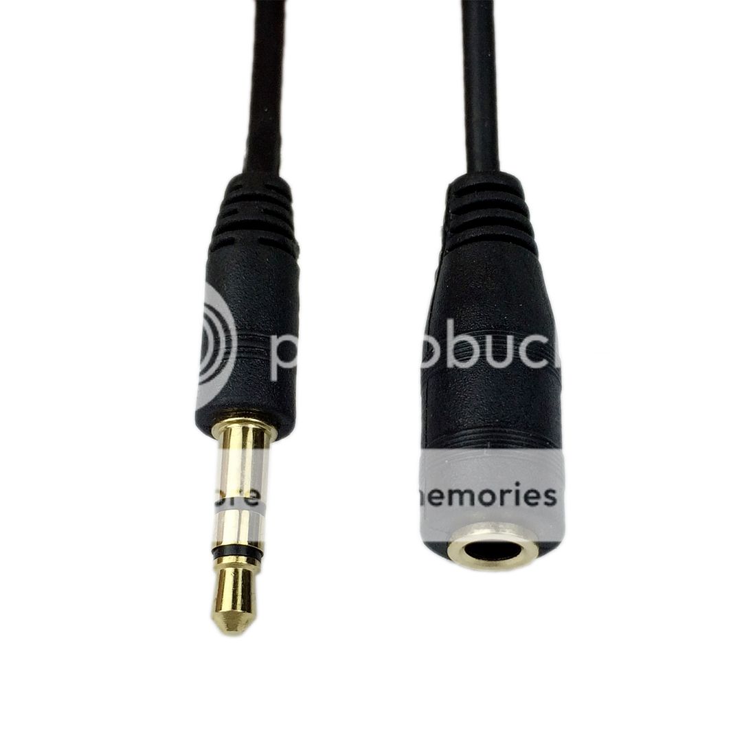 Audio Extension Cable 3.5mm Headphones Plug AUX Connector Jack MF Plug